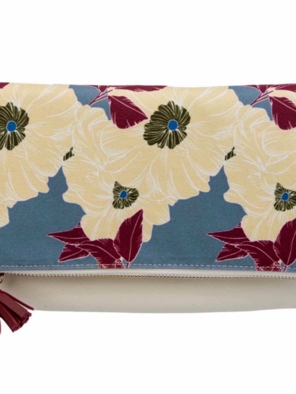 Anthropologie Rachel Pally Bloom Reversible Clutch Vegan Pattern Bag Floral - Picture 4 of 8